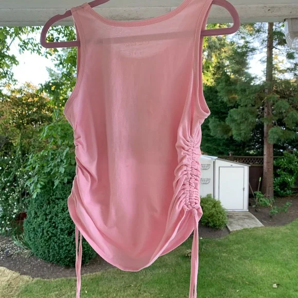 Coca Cola pink ruched tank top - Picture 8 of 9